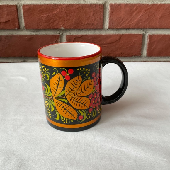 Folklore Hand Painted Folk Art Coffee Mug NWOT - Picture 4 of 11